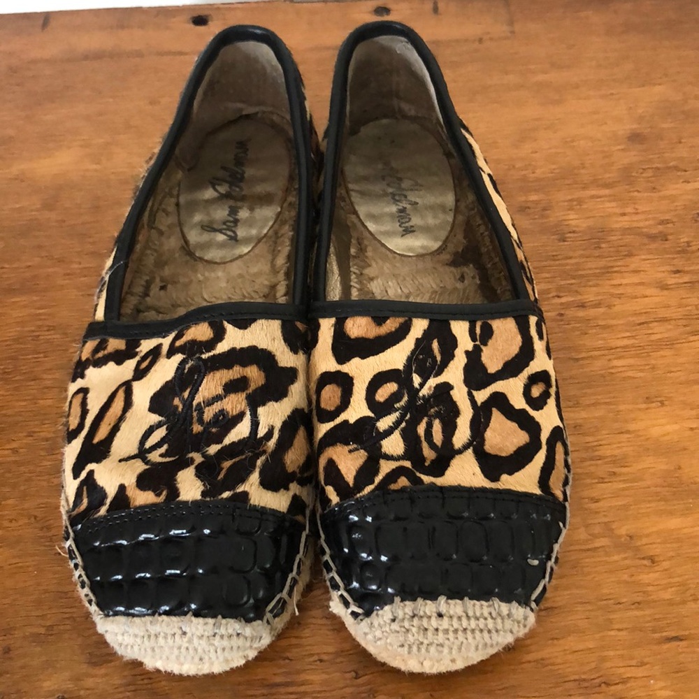 sam edelman leopard espadrilles size 7